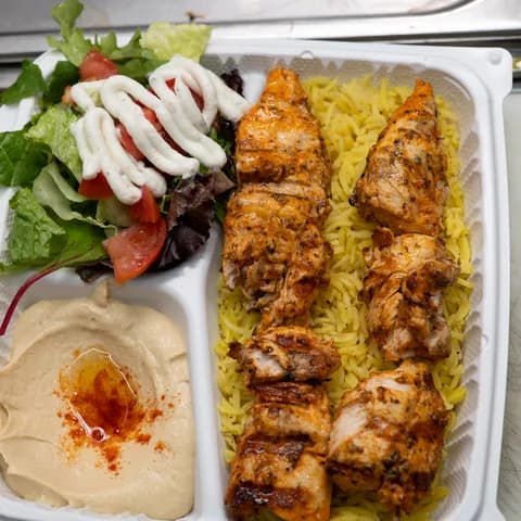 #3 Chicken Kabob Plate